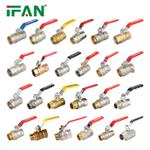 IFAN OEM ODM High Quality Plumbing Water Pipe Ball Valve 1/4 2inch Forged Thread Brass Ball Valves pipe size