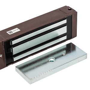 Электромагнитный влагозащищенный замок IP67, 12 V DC, 0.65 A, усилие 500 кг, габаритные размеры: 270x75x45 мм. Масса брутто 5600 г. Размер отсека блока электроники 36x66x36 мм. Уголок в комплекте. Механический компенсатор эффекта остаточной намагниченности на якоре замка. Цвет коричневый. Темп. диапазон -40°С…+40°С