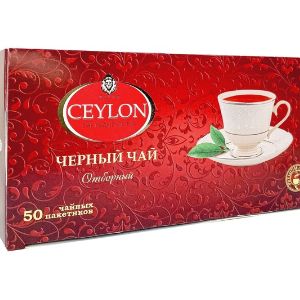 Чай черный байховый Цейлон CEYLON &#34;Отборный&#34; с/я 2г*50п к/к  1/72