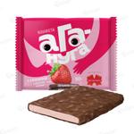 Шоколад молочный "Ага-нуга" с клубникой 50г