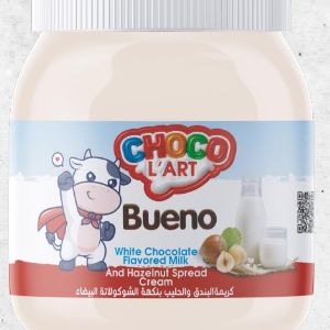 CHOCO L&#39;ART BUENO ПАСТА ОРЕХОВО-МОЛОЧНАЯ, 350 гр. (стеклянная банка)