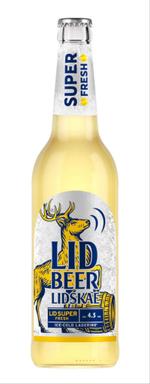 Пиво светлое Лидское LID SUPER FRESH LAGER 4,5% 0,5л ст/б