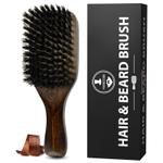 Щетка для бороды и усов Manecode — расческа из натуральной щетины кабана средней жесткости и европей Manecode beardhandbrush beardhandbrush