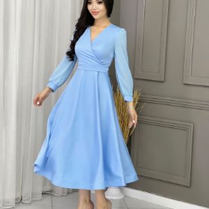Модель: Вечернее платье
Размеры: 42-44-46-48
Цвет: Синий, Пудра, Розовый