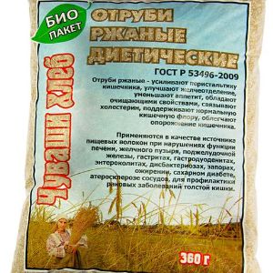 Отруби ржаные Чуваши Хлеб.. 0,36 кг.