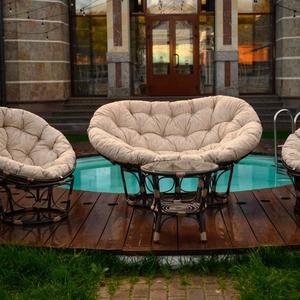 Комплект Mamasan + Papasan + Стол, цвет орех