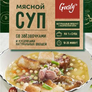 Производитель супов  фабрика приправ и специй &#34;Гусли&#34; вес 60 грамм.
Приглашаем к сотрудничеству оптовиков и дистрибьюторов.