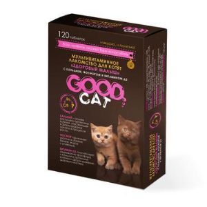 Мультивитаминное лакомcтво для котят GOOD CAT. ОПТ от 12-ти шт.