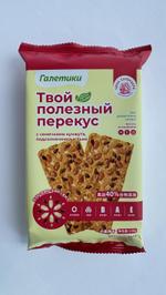 Галетики "Пшеничные" 130 г с семечками Подсолнечника, Кунжута и Льна Сила Хлебодара