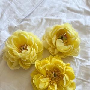 свеча желтый пион