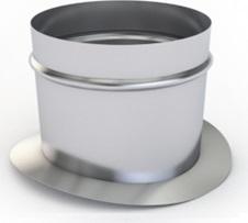 Врезка круглая в круглый воздуховод (седло, воротник)