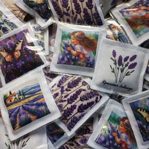 Саше Лаванда оптом (презент в принтом)