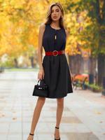 Платье праздничное А-силуэт без рукавов Little Dress Story KATE KATEBLACK