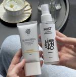 Продам остатки-Солнцезащитный крем для лица и мист для лица