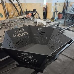 костровая чаша с рисунком