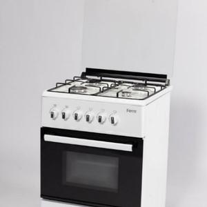 LP60G - 40 INOX (F) 21		"Плита газовая – бытовая, марки «KLEO» модель 
LP60G-40 B (F) 21  4 газовые конфорки, стальные широкие решетки, газовая духовка, газовый контроль (в зависимости от наличия комплектующих), стеклянная крышка, термометр духовки, электроподжиг рабочего стола, освещение духовки, двухстороннее остекление дверцы из каленого стекла, газовый контроль в духовке, отделение для хранения аксессуаров, регулировка высоты плиты        ПРИНАДЛЕЖНОСТИ:  универсальный противень-2, комплект жиклеров на сжиженный газ.                                    (ВхШхГ) 85х57х58,                                     Объем духовки: 57 л,                                 Вес: Нетто/Брутто 33 кг / 36 кг,              Цвет: Чёрный"