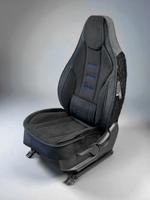 Комплект накидок на весь салон OMODA TARFASHION Конопля + замша Черный + синий / BLACK+BLUE