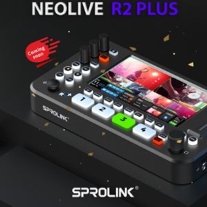NeoLive R2 Plus is a professional live streaming switcher. It supports 4 x HDMI
multi-resolution inputs and 2 x external audio inputs. The output supports 2 x HDMI PGM
outputs, and transmits the real-time audio and video signals to the computer for live
streaming through the TypeC interface, user can also fill in the RTMP code for network
streaming directly.