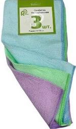 RA-4144 Салфетка для уборки микрофибра 30х30 см. 3 шт. RA-4144