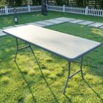 Стол складной SAMMAN Vän T для сада, дома, офиса 185×77×74 см, серый