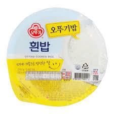 Рис пропаренный ОТТОГИ готовый, 210 гр, пр-во Южная Корея