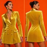 Мини-платье Aurélia из Бархата с Атласными Акцентами (Из серии "Бархатные ткани")