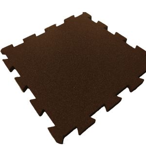 Плитка резиновая 500х500х20мм, коричневая