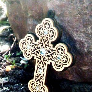 Двусторонняя подвеска со стразами Размер 10*7,2 см.Авторские изделия.