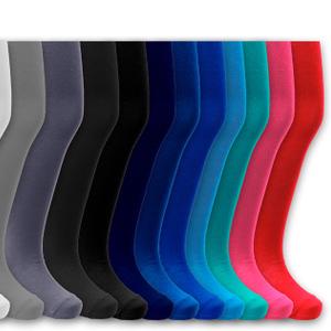 Колготки для детей от 2 до 8 лет в упаковках по 48шт. Изготовлены из гипоаллергенных материалов. В ассортименте темные, светлые и яркие цвета.