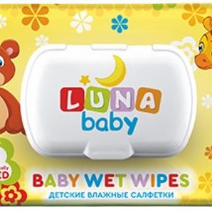 Влажные салфетки &#34;Luna Baby&#34; детские 72 шт.