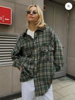 Женская рубашка в клетку байка