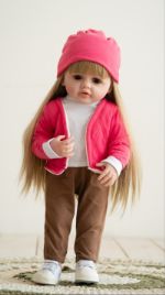 Кукла реборн блондинка 55 см