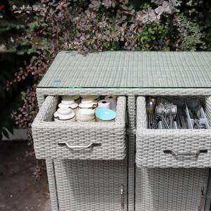 Комод Броутон для уличной террасы из искусственного ротанга от Malacca