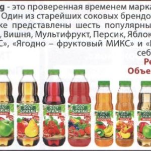Сокосодержащие напитки Био Спринг по доступной цене