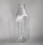 Пластиковая Бутылка ПЭТ 1 л, квадратная, с широким горлышком 38мм PET-B 1024