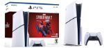 Sony PlayStation 5 Slim Disc Marvel Spider Man 2 Bundle Console, Detachable Disk Drive, Support 4K @ 120Hz, AMD Ryzen x86-64, AMD Radeon RDNA 2 GPU, 16GB RAM, 1TB SSD, INTL Ver, Spider Man 2 148542