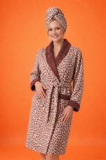Leopard Luxe — Премиальный комплект халата и полотенца (Spa Collection)