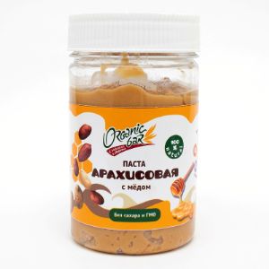 Арахисовая паста Organicbar с мёдом 250г