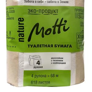 Т/бумага в рул. MOTTI 2-сл, 17м, белая, 4рул/уп (101714-М)