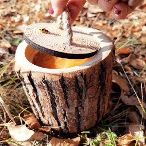 Деревянный бочонок с мёдом