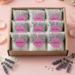 "9 ванн Лаванда" - Подарочный набор, саше лаванда + Соль розовая Крым Сасык-Сиваш, 150 гр х 9 = вес товара 1350 гр.