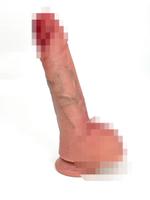 Фаллоимитатор на присоске с мошонкой с фиксацией формы №55S SGAN 4.1X22, телесный (15,5 рабочая длин Sgan RDS031 RDS031