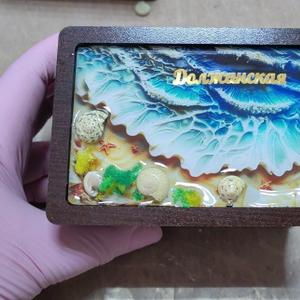 Шкатулка с ракушкой и смолой