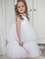 Платье нарядное детское, праздничное платье для девочки, платье на праздник детское 4season с многослойной юбкой 10006