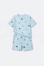 Футболка и шорты для девочек, пижамный стиль, вафельная ткань