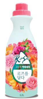 Жидкий концентрат для стирки с ароматом розы, High Enrichment Liquid Rose Detergent 1,2л
