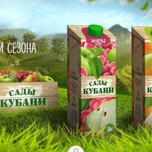 Соки и нектары Сады Кубани в ассортименте  1литр