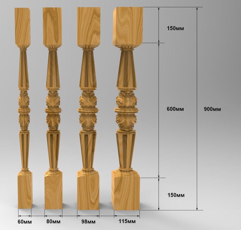 Балясины картинки из дерева
