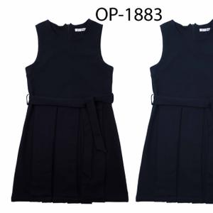 Платье-сарафан для девочки от 8 до 12 лет однотонное классического стиля. Материал ткани хлопковое полотно футер 2х нитка.