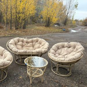 Комплект Mamasan + Papasan + Стол, цвет Бамбук